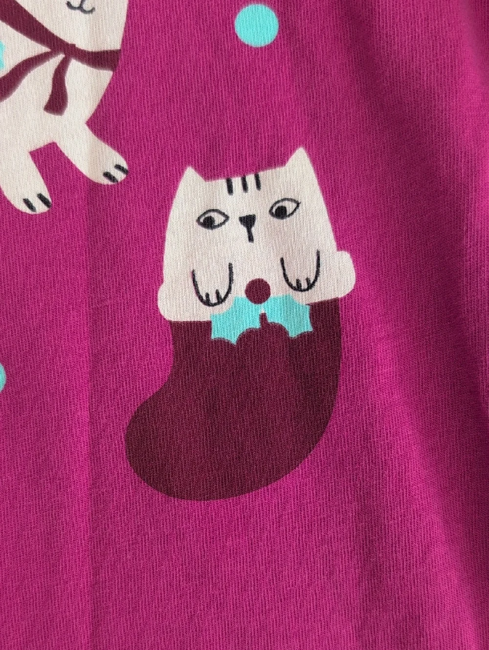 Hanna Andersson 3T Holiday Cat Graphic Tee